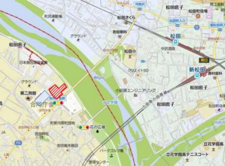 「松田」駅 バス７分 駐車場付きの戸建てクリニック計画