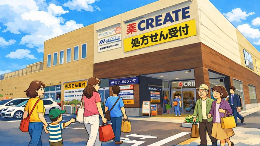 「小平駅」徒歩８分 青梅街道からの視認性良好 集客力の高いドラッグストア併設医療モール