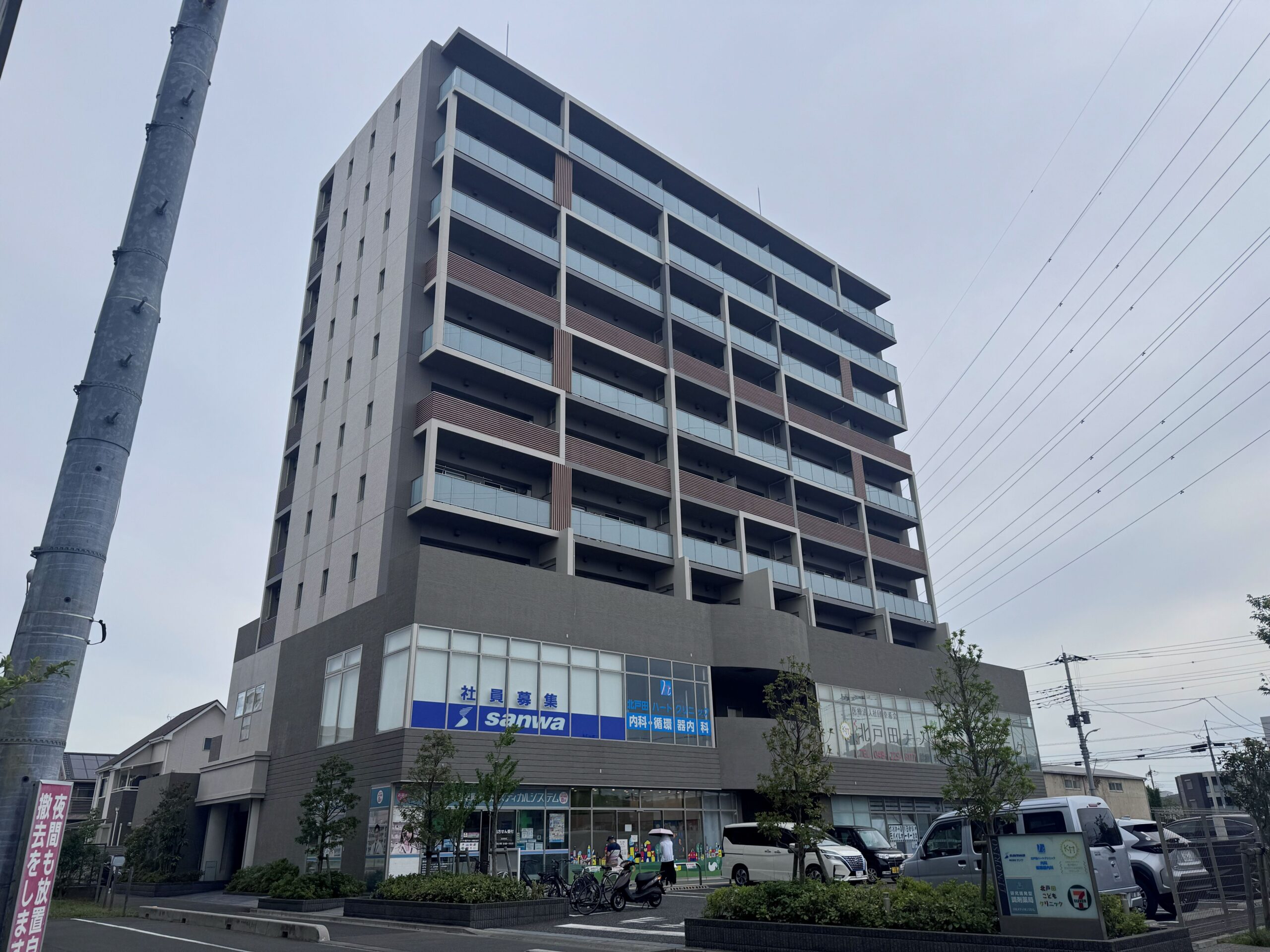 「北戸田駅」徒歩２分 視認性が確保できる開けた十字路の角地 医療モール物件
