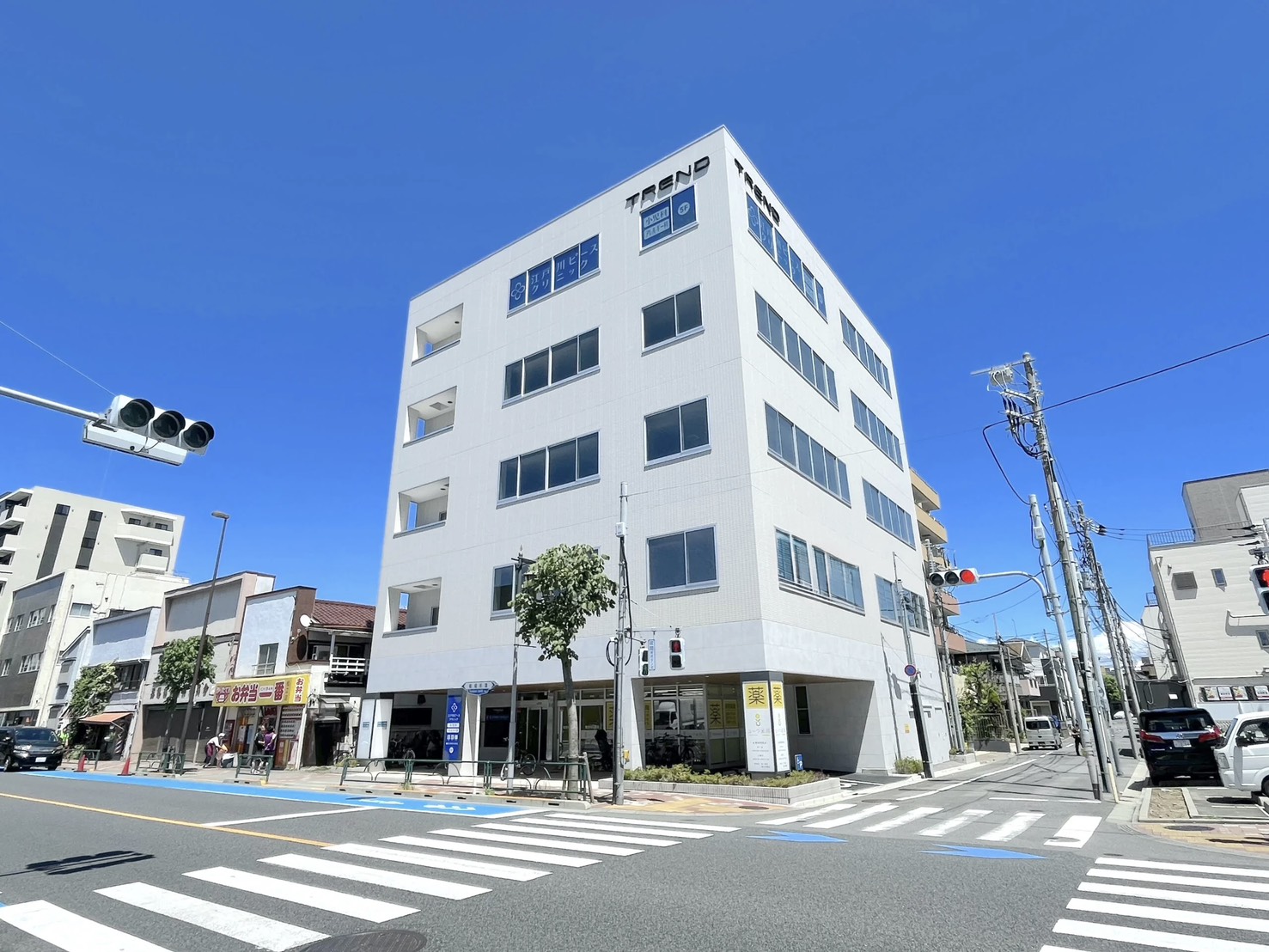 「船堀駅」徒歩１８分 船堀街道沿い 視認性の高い角地ビル テナント物件