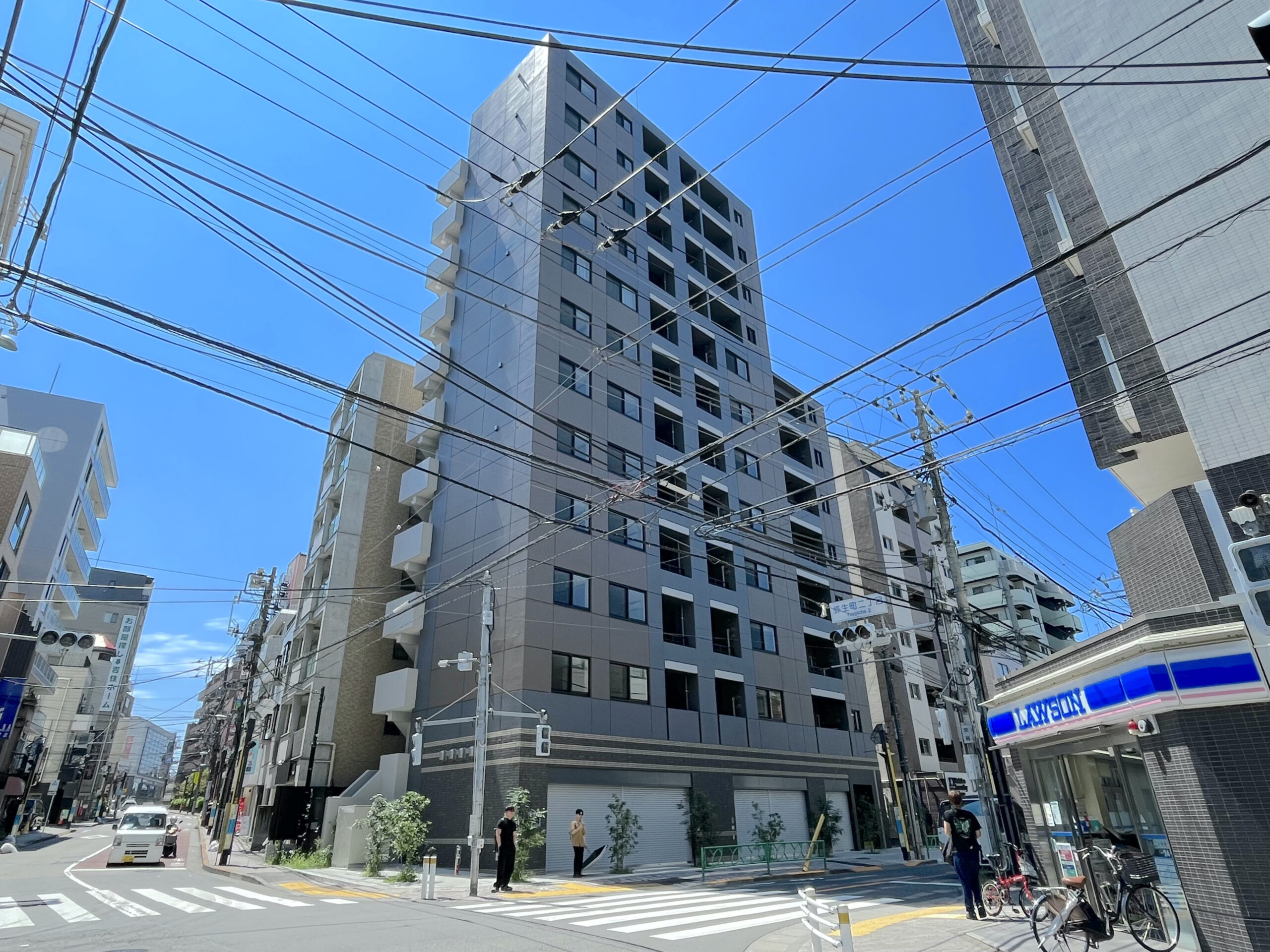 「中野新橋駅」徒歩２分 本郷通りと新橋通りが交差する角地 新築１階テナント物件